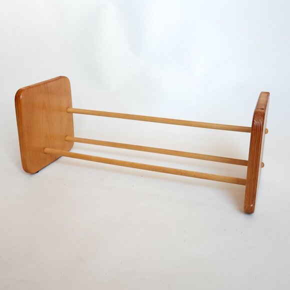 Napa Valley Box Co CD Rack Holder WOOD CD DVD VHS Book Cassette Shelf MEDIA - Picture 2 of 5